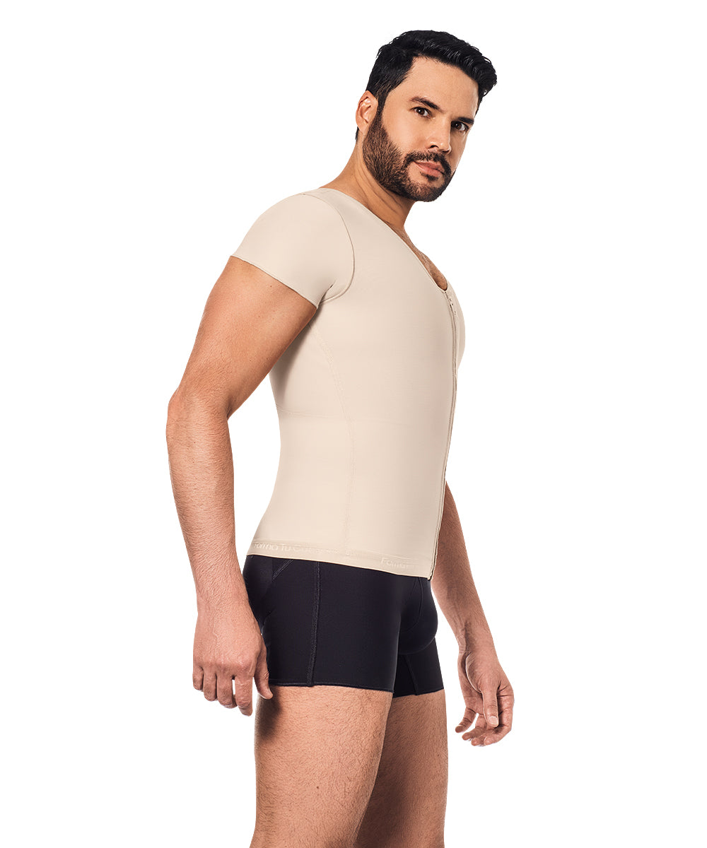 Faja Chaleco Postquirúrgica para Hombre : Control Abdominal para Uso Diario ( Ref. H-002 / H-005 )