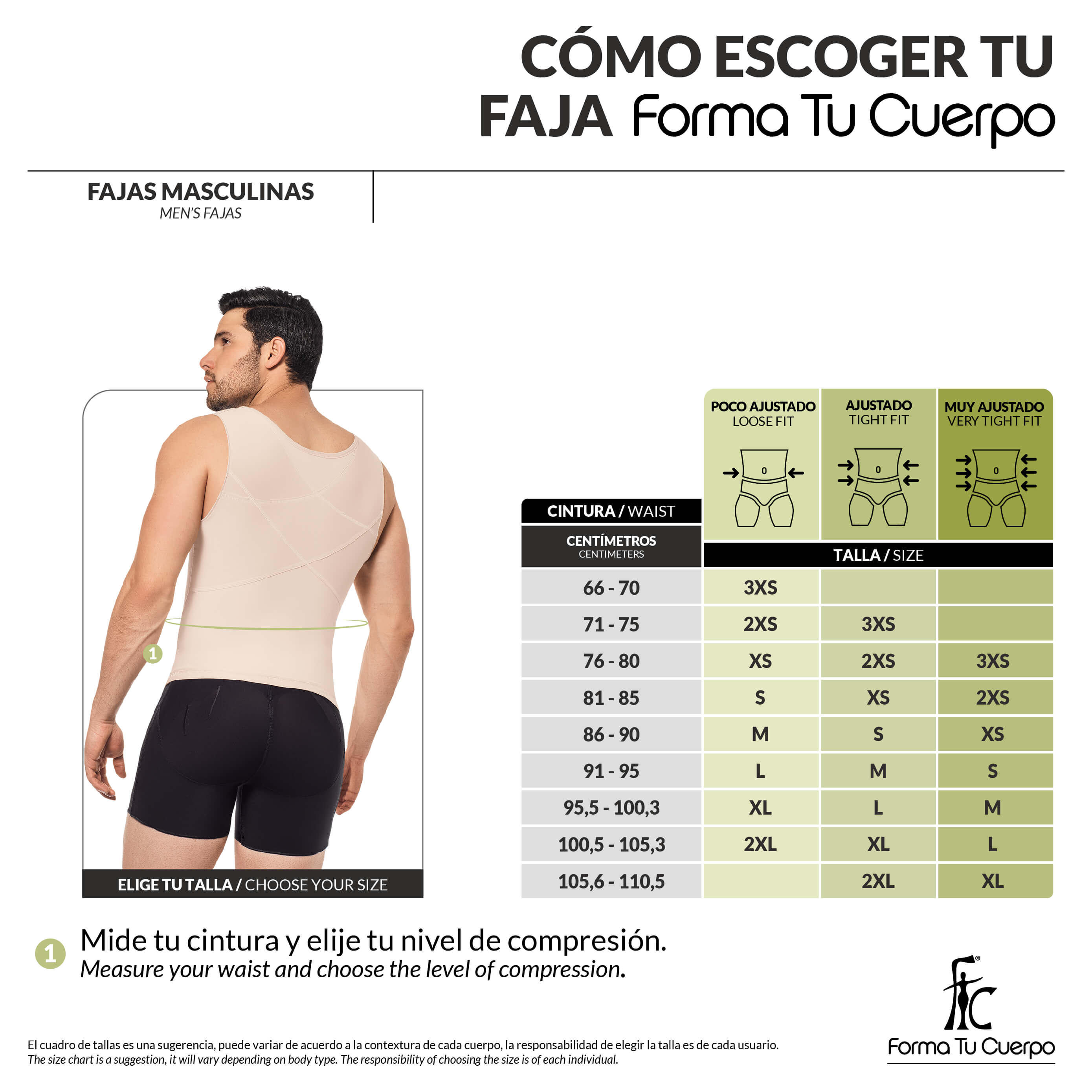 Faja Correctora de Postura Hombre ( Ref. H-004 / H-011 )