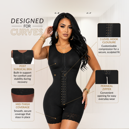 Faja Luxury Queen BBL con doble tallaje para cintura pequeña y caderas anchas( Luxbbl-293 )