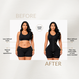 Faja Luxury Queen BBL con doble tallaje para cintura pequeña y caderas anchas( Luxbbl-293 )