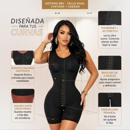 Faja Luxury Queen BBL con doble tallaje para cintura pequeña y caderas anchas( Luxbbl-293 )