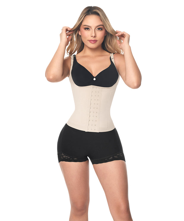 Faja chaleco colombiana:  Back support waist trainer ( Ref. O-060 )