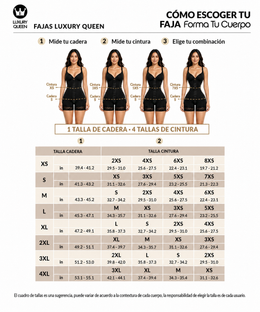 Faja Luxury Queen caderas anchas:  Ideal para BBL ( Ref. LUXBBL-013 / LUXBBL-213 )