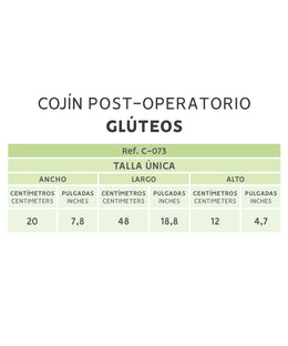 Cojín para glúteos postoperatorio: BBL pillow & comfort seat ( Ref. C-073 )