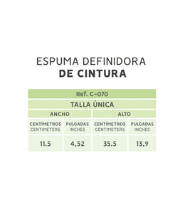Definidor de Cintura Postquirúrgico: Moldea la Cintura y evita acumulación de líquidos ( Ref. C-070 )