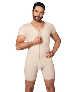 Faja colombiana completa para hombre con control abdominal, soporte lumbar y diseño ergonómico que ayuda a estilizar la figura y mejorar la postura durante el uso diario.
